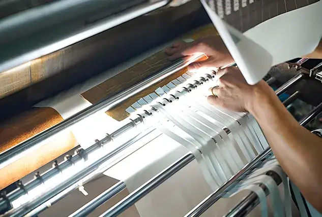 Industrial Lamination Cutting Process in Printing